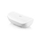Aukey® Speaker Bluetooth Wireless Speaker Portable Speaker Mini Stereo Bluetooth Wireless Speaker 3W Stereo 3000mAh External Battery Free Hand with microphone for smartphones, iPhone 6, tablets, laptops (White) (Electronics)