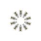 SODIAL (R) G9 Bulb Lamp 10 Spot 5050 SMD 27 LED White 6500K 300LM has Lampshade