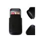 NFE Case open leather bag holster Samsung C3300K Champ Handyhülle (Electronics)