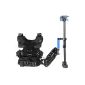 TARION Shoulder Stabilizer max.  120 cm + professional stabilization Vest + camera arm DSLR, DSLR / camcorder and camera (Accessory)