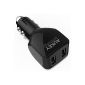 Aukey® Car Charger, Car Cigarette USB 4.8A (2.4A * 2) 2 usb ports car charger for AI PowerTM iPhone6, iPhone6 ​​Plus iPhone5s / 5c / 5, iPad, smartphone, tablet and Samsung Galaxy Android Devices etc (Black) (electronic devices)