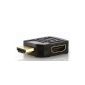 deleyCON HDMI Adapter 90 degree HDMI socket / plug [plated contacts] (Electronics)