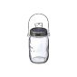 Sun glasses -. Solar lamp in a preserving jar with handles and 4 LEDs