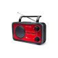 Muse M-05RED Portable Radio FM / MW / LW / SW analog tuner Sector or battery Red (Electronics)