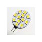 2xLED lamps with G4 12 SMD (5050) AC / DC 12-30V Warm White