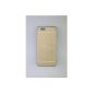 iPhone 6 PLUS 5.5 '' shell with brushed aluminum backplate - Gold - Beautiful shell that clipera the iphone 6 PLUS 5.5 '' to absorb shocks (Electronics)