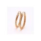 LORELYS- Princess Of Mothers Day Gift -Boucles Hoop Earrings Woman Gold Plated 18k elegant New Women / Girl (Jewelry)