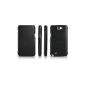 Luxury Leather Case for Samsung Galaxy Note 2 / II Note / N7100 / N7105 LTE / model: Business / side hinged / ultraslim / genuine leather / Folder Case / Black (Electronics)
