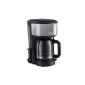 Russell Hobbs 20132-56 Colours Glass Coffee Storm with shower head technology and rapid heating system black / silver (household goods)