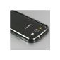 Shiny Black Aluminum Bumper Case Cover for Samsung Galaxy SIII S3 i9300 + Free Screen Protector (7476-4) (Electronics)