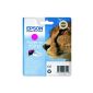 Epson T0713 ink cartridge Cheetah, Single Pack, magenta (Office supplies & stationery)