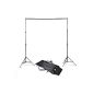 Background system for background fabric Photo Studio 230x290cm height adjustable with Carrying Case (Electronics)