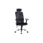SixBros.  Black office swivel chair - H-8878F-1/1989