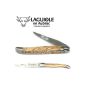 Laguiole en Aubrac penknife L0212OLIF 12 cm matt, matt cheeks, handles Olive Wood (Misc.)