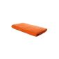 Carenesse sauna towel, spa / bath / shower towel, orange, heavy quality (500g / m²), 75 x 200 cm