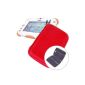 Rigid shell protective cover in red EVA water resistant touch pad for child FunPad Videojet 5055 (7 