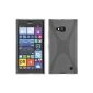 Silicone Case for Nokia Lumia 730 - X-Style clear - Cover PhoneNatic ​​Cover + Protector (Electronics)
