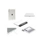 SMART COVER Case White + Transparent Crystal Case for Apple The New iPad 3 and iPad 4 (Electronics)