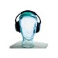 AMP3 Luxury Glass Head Headphone stand (Electronics)