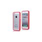 iProtect Protection Frame iPhone 5 5S Protective Skin Cover Red (Electronics)