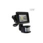 10W LED Floodlight with motion warm white / neutral white outdoor light spot object lighting wall lamp NEW (10W - warm white)