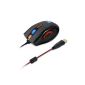 TeckNet® Mouse Gamer, high-precision laser sensor (8200 DPI), wired (1.8m), 9 prograables buttons, customization cartridge weight, micro-coutateurs Omron (Electronics)