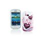 Me Out Kit FR TPU Gel Case for Samsung Galaxy Fame S6810 - purple hearts (Wireless Phone Accessory)