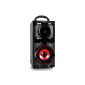 VOV VS-03BS mobile Bluetooth speaker box with battery (USB-SD slot, FM radio, AUX, remote) red-black (Electronics)