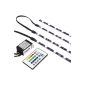 RGB TV BACKLIGHT FOR CUSTOMS 24-42 (61-107cm) | LED strips | STRIP Set tape strip | COMPLETE INCL.  REMOTE CONTROL AND POWER SUPPLY - MFYRGB-TV1