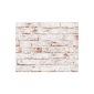 AS Création wallpaper New England, pattern wallpaper with brick finish, beige, brown, red, 907 813 (tool)