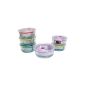 Action 2: 12 Teilges cling bowls / Storage jars of glass with Luftentweich Button cover (household goods)