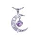 purple moon pendant
