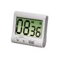 Xavax Digital Countdown Timer (large display, kitchen timer for setting up or fixing with magnet / Clip) white (household goods)