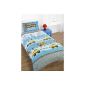PCJ SUPPLIES - Set Duvet Cover + Pillow Boy Pattern Cotton Bed 1 Person Truck Site