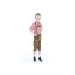 Isar costumes boy collar leather pants 55809 medium brown / olive (Textiles)