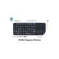 Rii Mini Wireless Elegance (QWERTY) - Mini French backlit keyboard without wire with touchpad and laser pointer (Electronics)