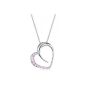 Elli Ladies Necklace Pink 925 Silver Length 45cm 0105332511_45 (jewelry)