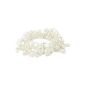 Valero Pearls Fashion Collection Ladies Bracelet elastic quality freshwater cultured pearls in about 4-6 mm Baroque white 19 cm 120320 (jewelry)