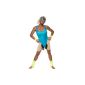Smiffy's - Aerobic Workout Aerobic costume 80s costume with pubic hair Gr.  One size (Textiles)