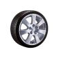 Aluminum winter wheel Rondell 045F in 16 inch with 205/60 R 16 96 H Continental ContiWinterContact TS830 P for Opel Astra-J Type PJ, - / V direction right (Automotive)