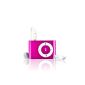 SAVFY® MINI Portable mp3 metal belt clips Player Support Micro SD / TF up USB Media Player music 32GB - Earphones + USB Cable OFFERED!  - Fuschia (Electronics)