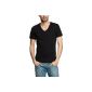 Selected Homme Men's T-Shirt Regular Fit 16021572 Drill SS Single Deep V-Neck (Textiles)