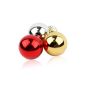 36 pcs Christmas tree decorations Christmas Christmas Christmas balls.  - Silver Gold Red Blue - Diameter 60mm