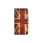 tinxi® PU Leather Case for Nokia Lumia 630 bag Flipcase Cover shell Case Skin Stand function with card slot UK flag (Electronics)