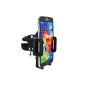 mobilefox® 360 Bike Mount Phone Holder Bike Handlebar Bracket MTB navigation for smartphone Samsung Galaxy S6 / S5 / S5 mini / A7 / A5 / A3 / Alpha / S4 / S4 mini / S4 Active / S3 / S3 Mini / S2 / ATIV S / Sheet Edge / Sheet 4 / Note 3 / Note 3 Neo / Note 2 / Trend Lite / Trend Plus / Core / Core Plus / Young / Ace 2 + 3 / Ace Style / Y / S Duos 1 + 2 / + 2 mini 1 / Express / Express II / Mega 6.3 / Xcover / Xcover 2 / Pocket 2 (electronics)