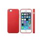 iProtect TPU Cases iPhone 5 5s shell grain red (Electronics)