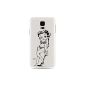 Grüv Case - Trés Chic!  - Design Betty Boop Swimsuit Bikini Beach Girl - High quality printing Hard Case White - i9600 Galaxy S5 G900 G900A G900M G900T, G900F (Electronics)