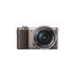 Sony Alpha 5100 system camera with ultra-fast hybrid AF (180 ° rotatable 7.62 cm (3 inch) LCD screen, 24.3 megapixels, Exmor APS-C sensor, Full HD Video) incl. SEL-P1650 brown (Electronics)