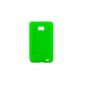 Luxburg® In-Colour Design Protective Case for Samsung Galaxy S2 GT I9100 in Color Light Green / Green Cover Case Silicone
