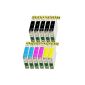 11 Printer ink for Epson Stylus D78 D92 DX4400 replace T0711 T0712 T0712 T0713 T0715 (Office supplies & stationery)